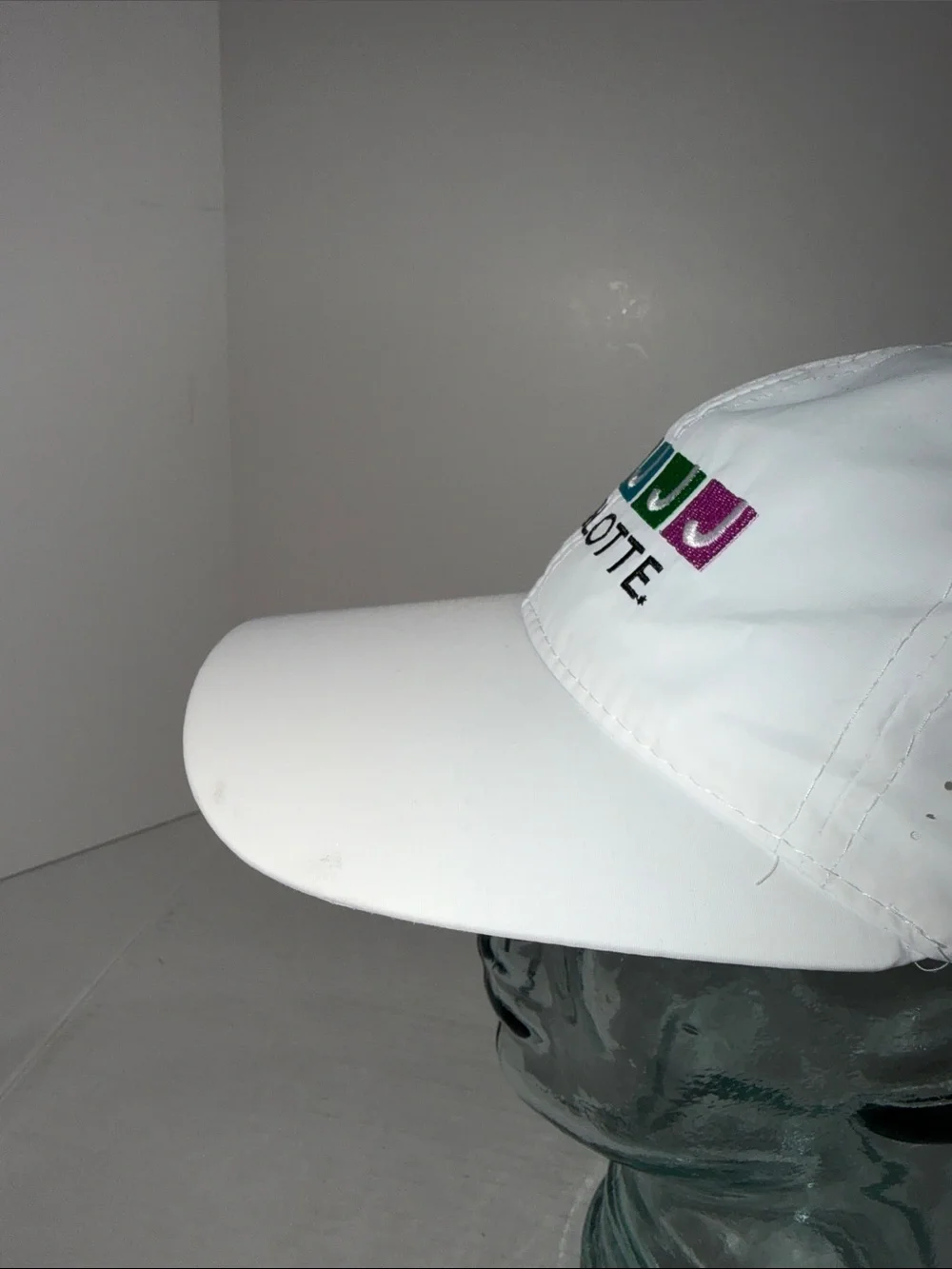 Charlotte Pickleball White Baseball Cap with Multicolor JJ Logo